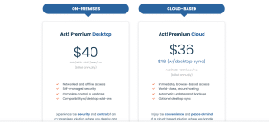 Act Pricing