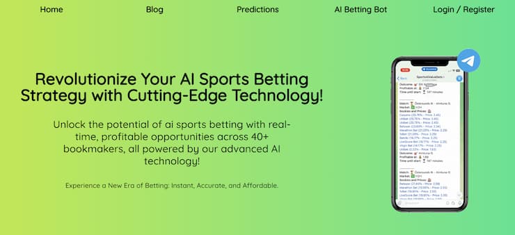 AI Sports Betting - AI predictions on sporting events