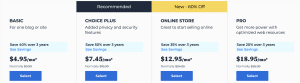 BlueHost Pricing