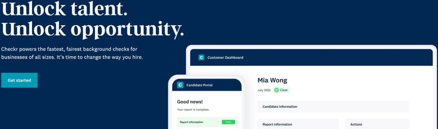 Checkr Best Background Checker for small businesses