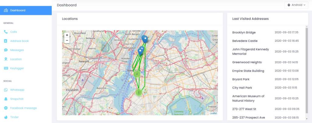 Cocospy Location Tracking