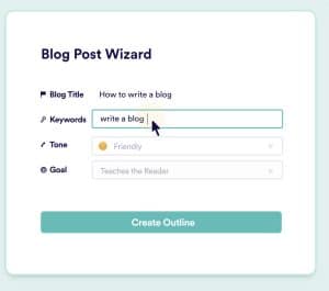 Copy AI Blog Post Wizard