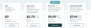 Dashlane Pricing