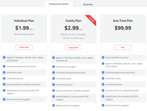 Enpass pricing