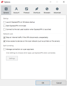 ExpressVPN Settings
