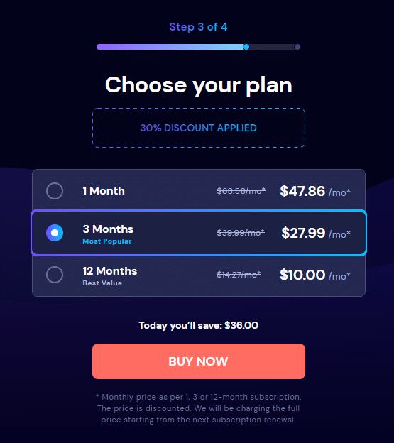 eyeZy price screen