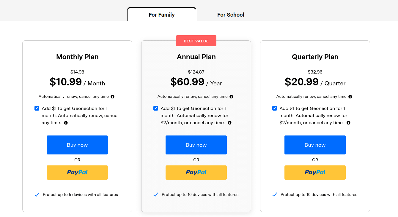 famisafe pricing plans 1