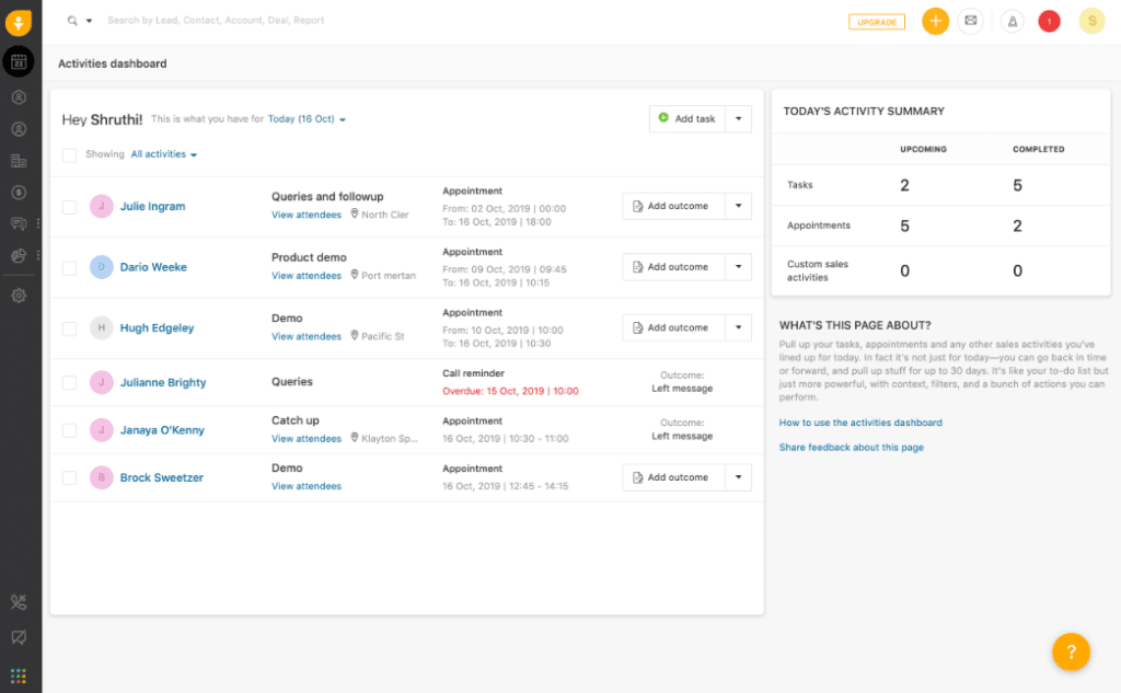 Freshsales Popular CRM Construction