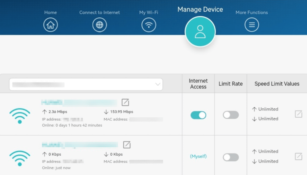 Devices connected to router