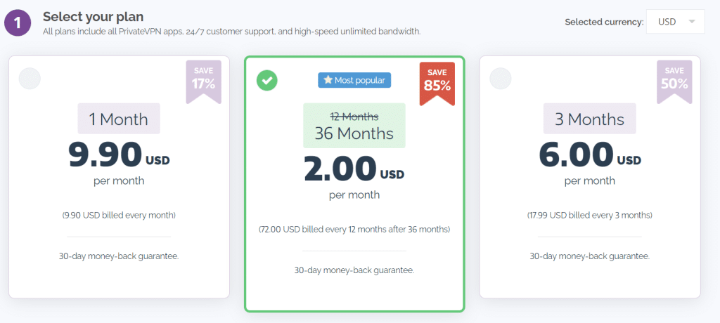 Private Internet Access Pricing