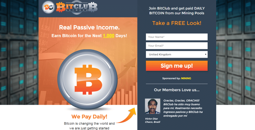 BitClub Network’s promotional material