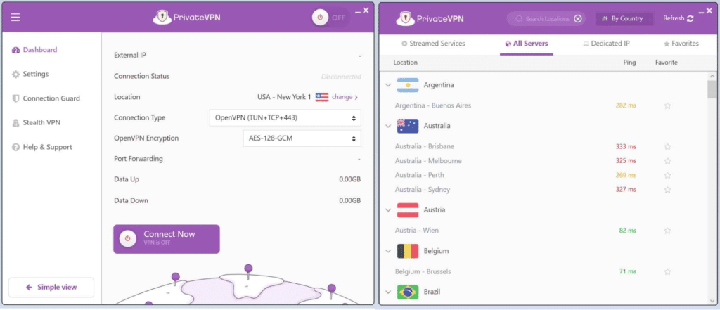 PrivateVPN app