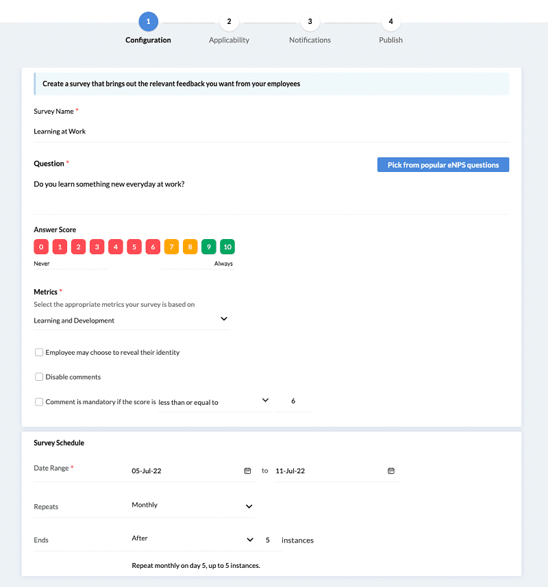 Zoho Employee Survey