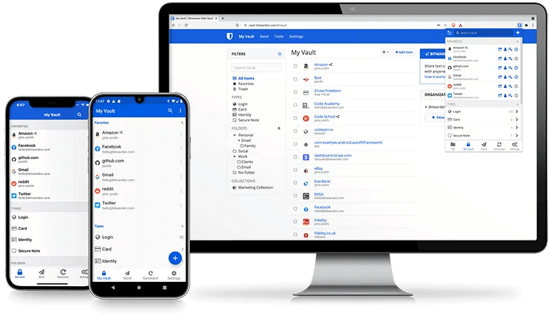 Bitwarden’s simple interface