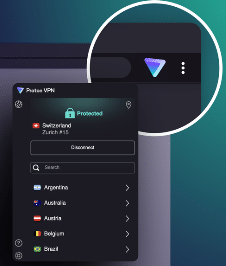 Proton VPN browser extension