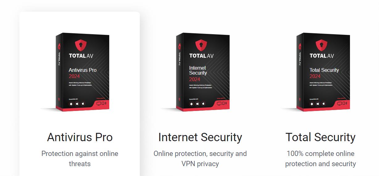 Antivirus Pro is TotalAV’s basic plan