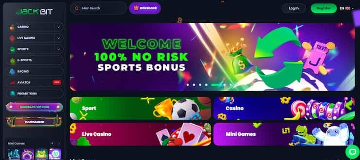 At Jackbit casino you can gamble with a VPN