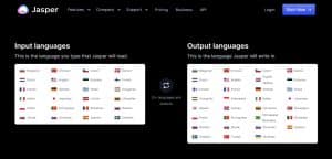 Jasper.ai Languages