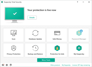 Kaspersky Spyware Detector Dashboard