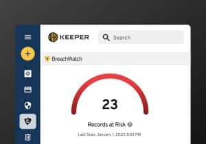 Keeper BreachWatch Feature