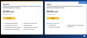 Keeper Password Manager UK Pricing