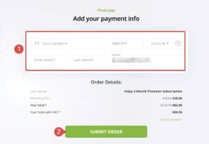 mSpy - Add payment details