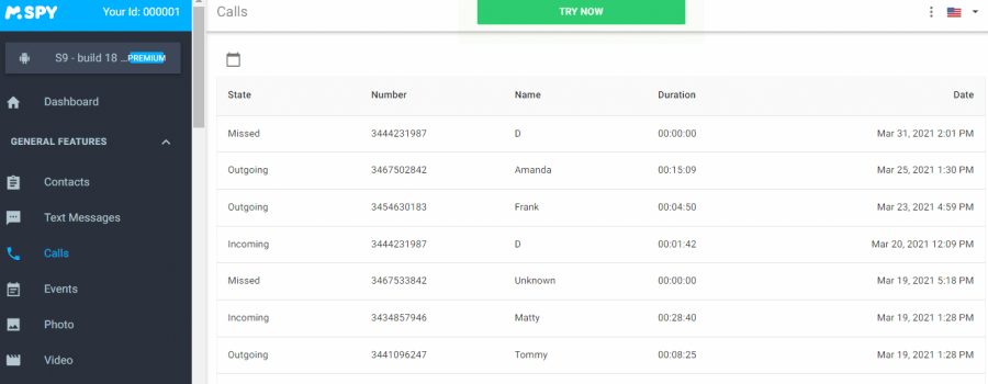 mSpy's employee tracking