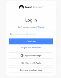 NordVPN Account Sign Up