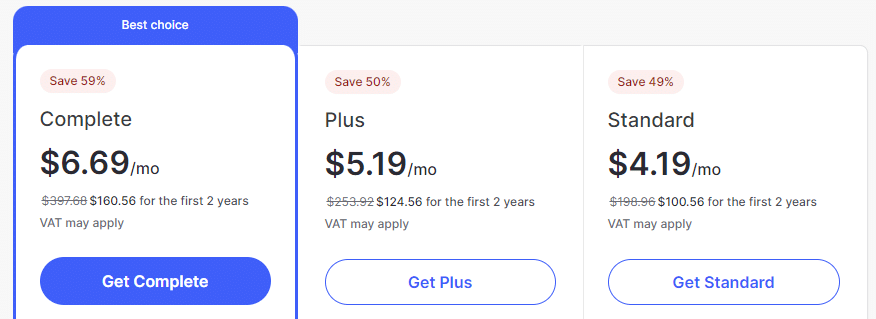 NordVPN updated Pricing