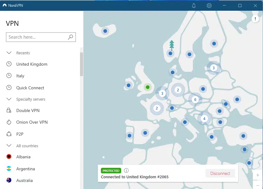 NordVPN, one of the top Australia VPNs