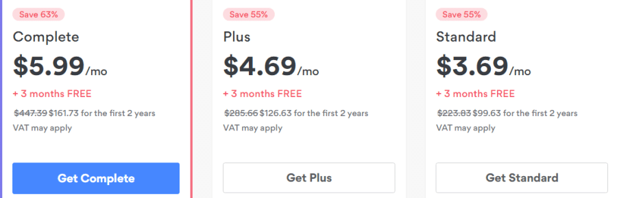 NordVPN's pricing