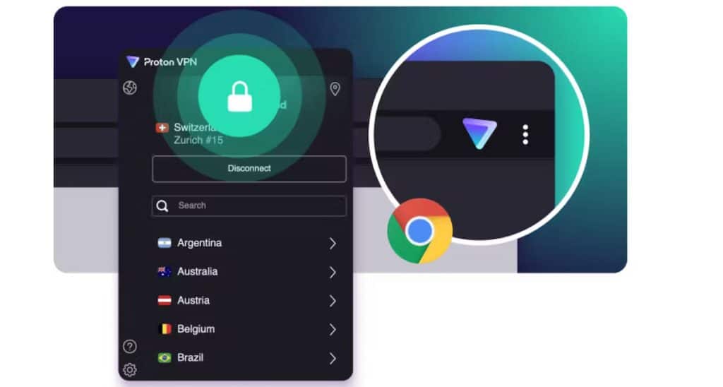 protonvpn chrome