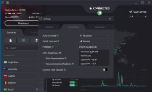 ProtonVPN Dashboard