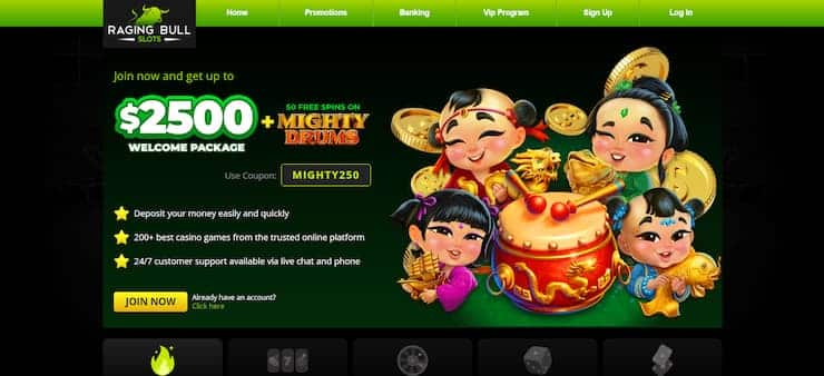 Raging Bull is great for roulette online gambling