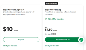 Sage pricing