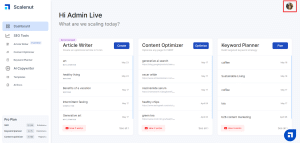 Scalenut Dashboard