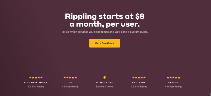 Rippling pricing