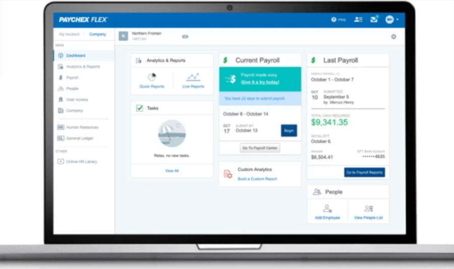 Paychex Dashboard