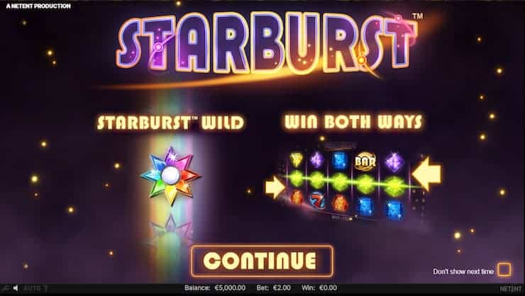 Starburst bitcoin slot