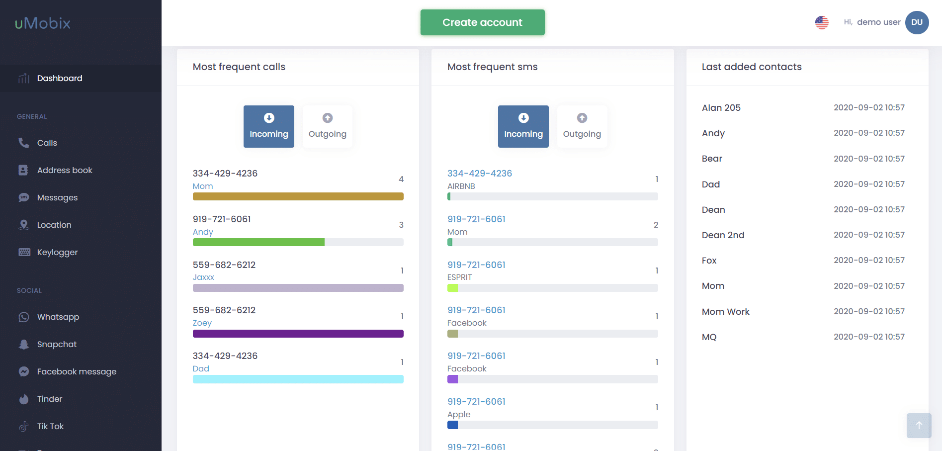 uMobix parental control apps