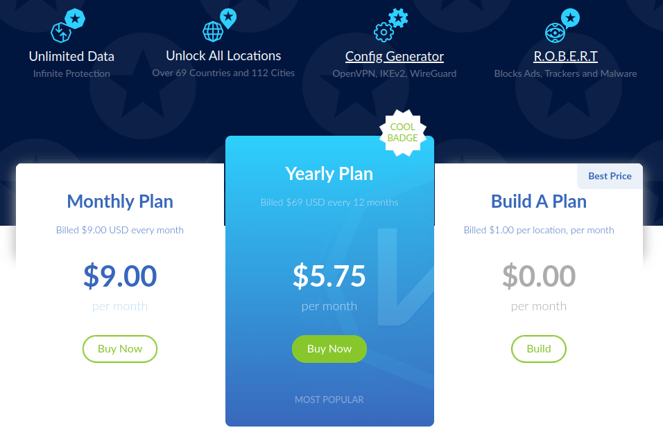 windscribe vpn pricing plans