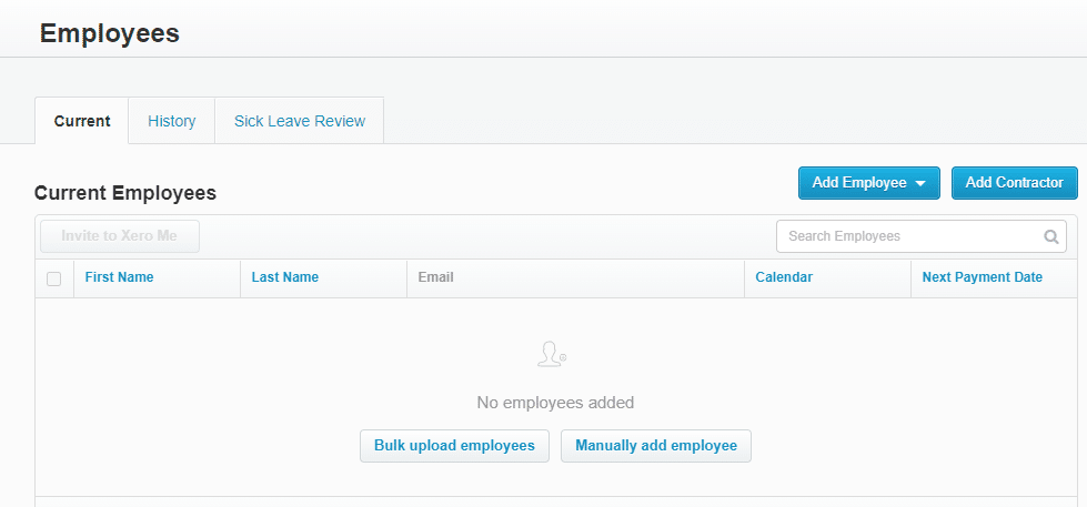Xero Current Employees