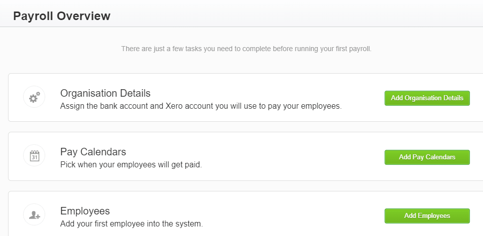 Xero Payroll Overview