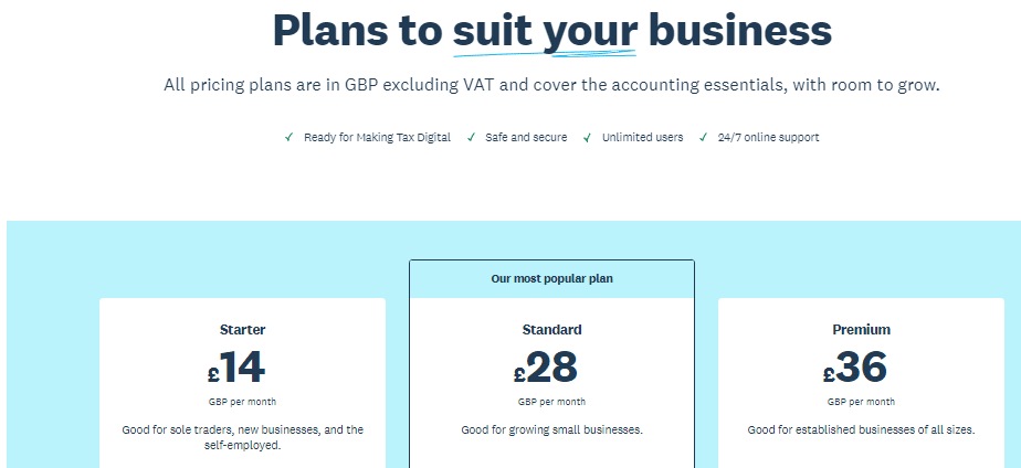 Xero Pricing