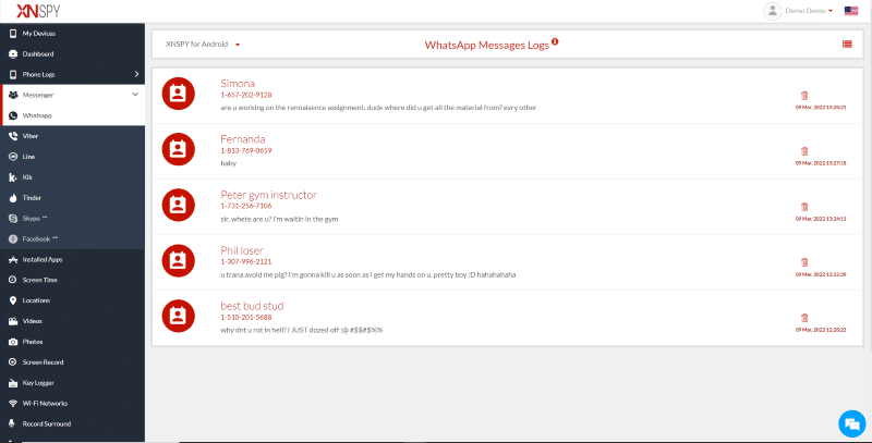xnspy whatsapp logs
